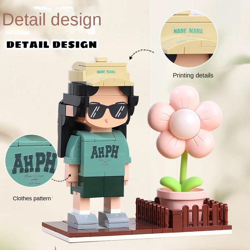 Photo Block 3D Figurine | LEGO style DIY | 3D Assembly Figurine | Couple | Valentine's Day | Gift Birthday