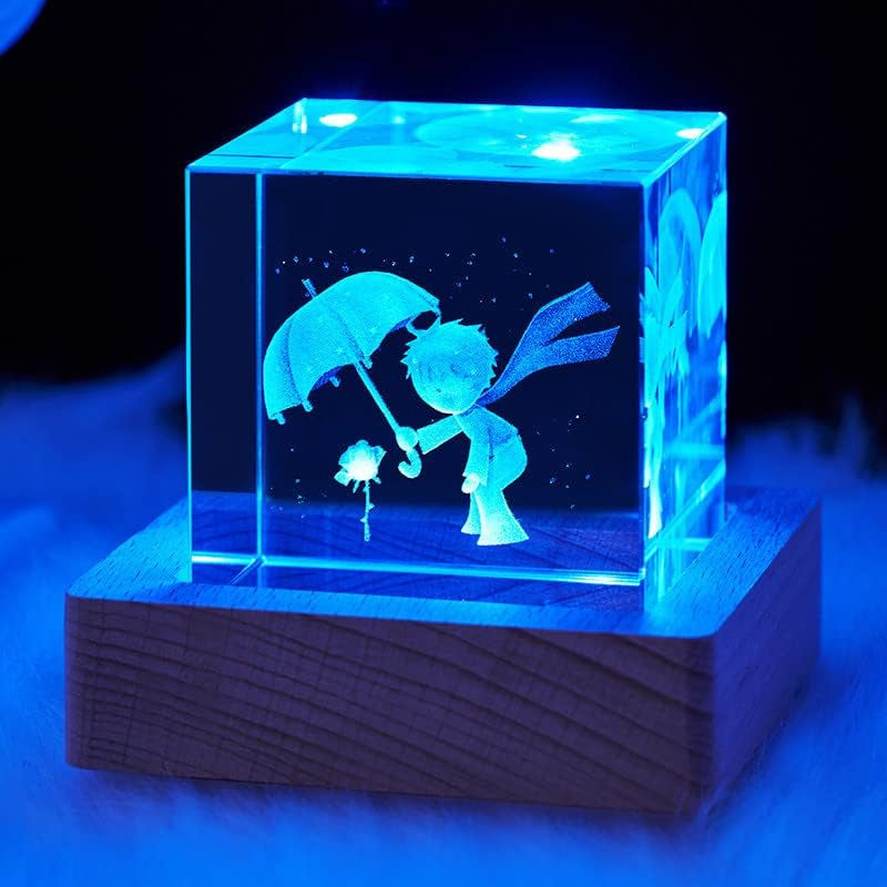 Pet Crystal Inside Carving Creative Gift | Photo Custom | Decorative Lamp | Birthday Gift | Living Room | Bedroom