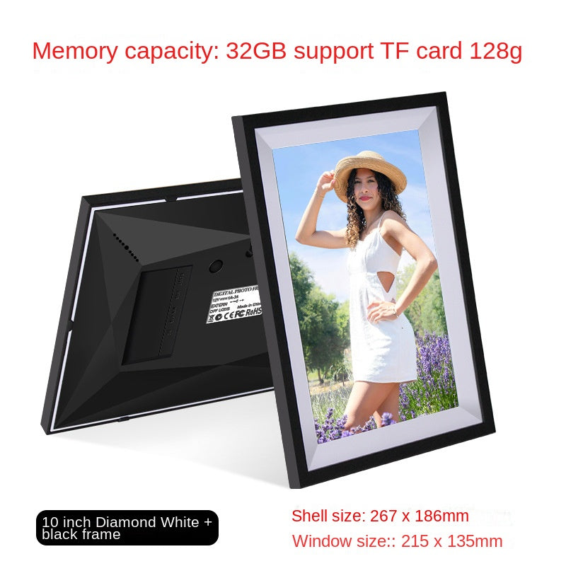 Digital Photo Frame 8 10  Inch WiFi Touch Screen APP Cloud Photo Frame with 32GB Storage