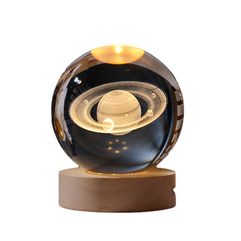 Universe Luminous Crystal Ball | Night Light | Desktop | Bedroom | Decoration | Couple , Girlfriends , Students , Gift | Birthday Gift