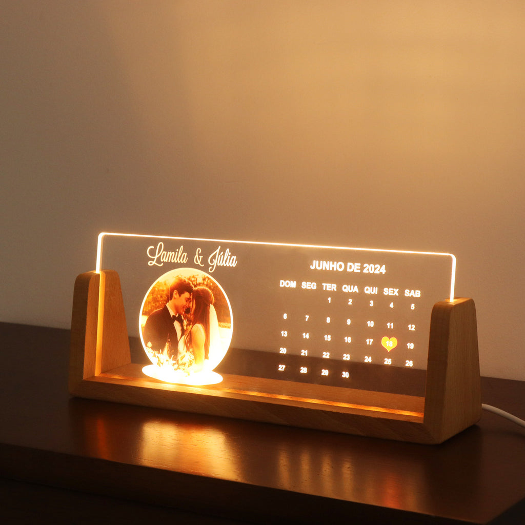 Personalized Gifts | Custom Picture Frames Photo | Text Memorial Plaque | Night Light | Christmas Decor Gift | with USB