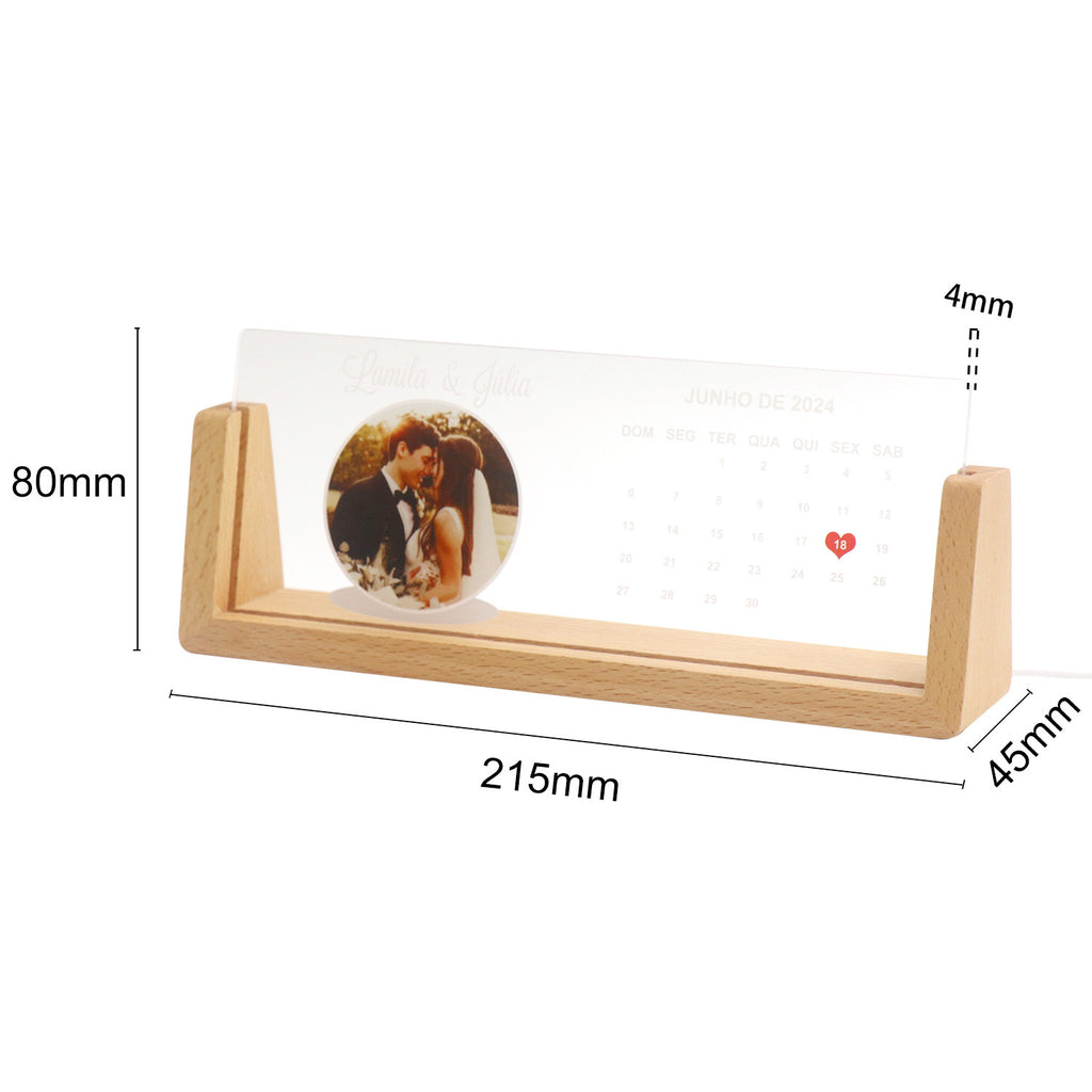 Personalized Gifts | Custom Picture Frames Photo | Text Memorial Plaque | Night Light | Christmas Decor Gift | with USB