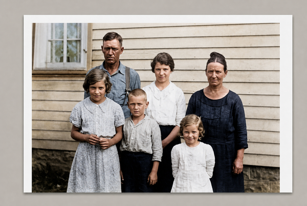 Family photo restored  after