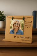 Personalised Wooden Photo Frame with String