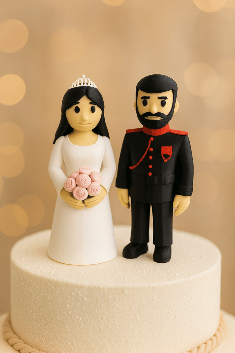 Personalised 3D Wedding Figurines – 15 cm